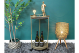 Side Table On Wheels - 8055