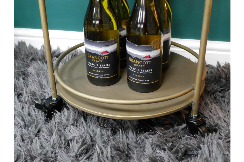 Side Table On Wheels - 8055