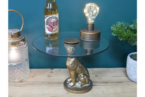Small Leopard Side / Stand - 8056