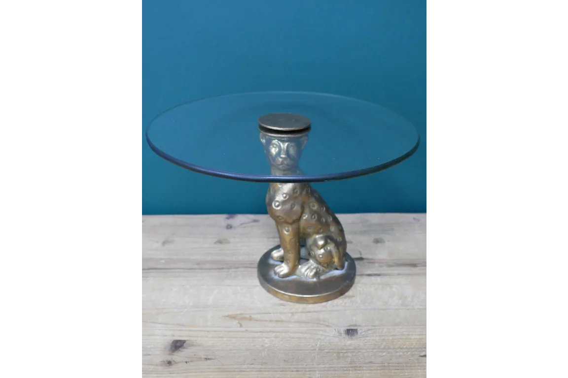 Small Leopard Side / Stand - 8056