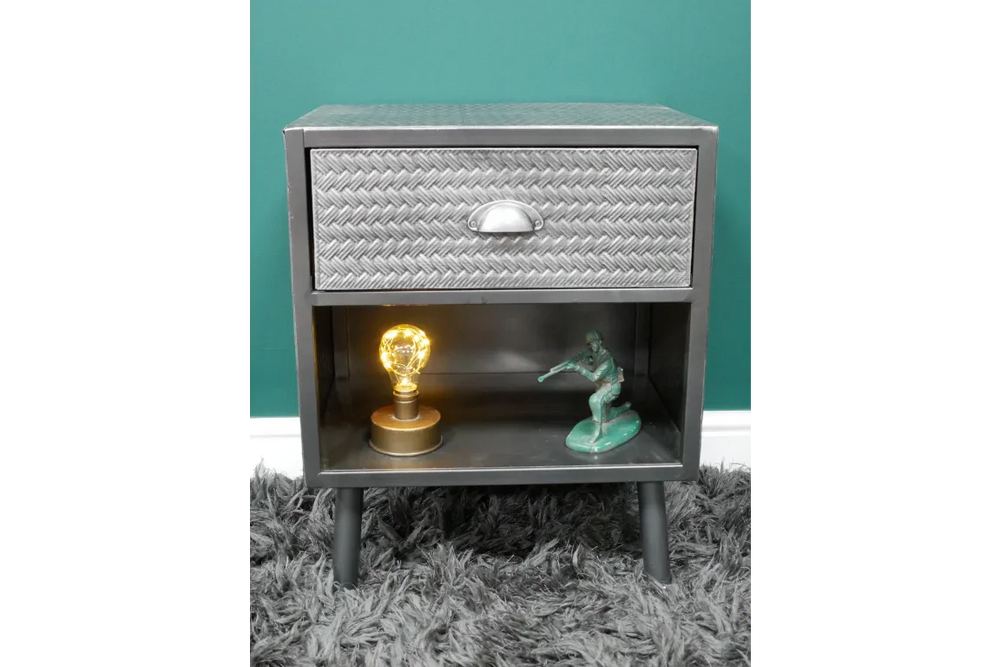 Industrial Bedside Cabinet - 8065