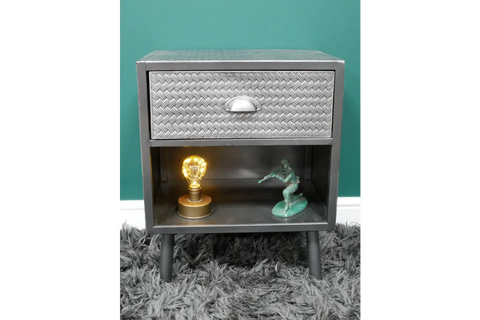 Industrial Bedside Cabinet - 8065