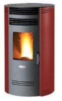 Pellet Stove Mod BIO 80Q Bordeaux (Round) -  - 105-127016