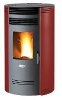 Pellet Stove Mod BIO 80Q Bordeaux (Round) -  - 105-127016