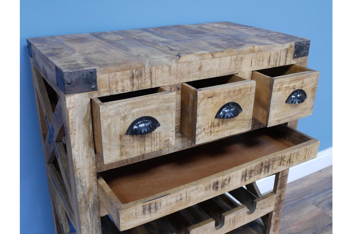 Industrial Wine Cabinet
