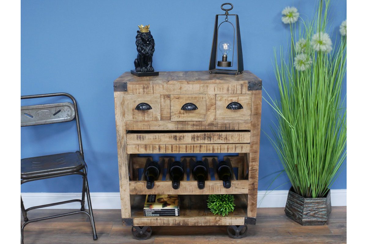 Industrial Wine Cabinet