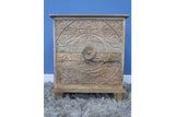 Carved Bedside Cabinet