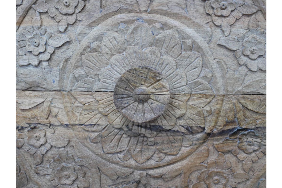 Carved Bedside Cabinet