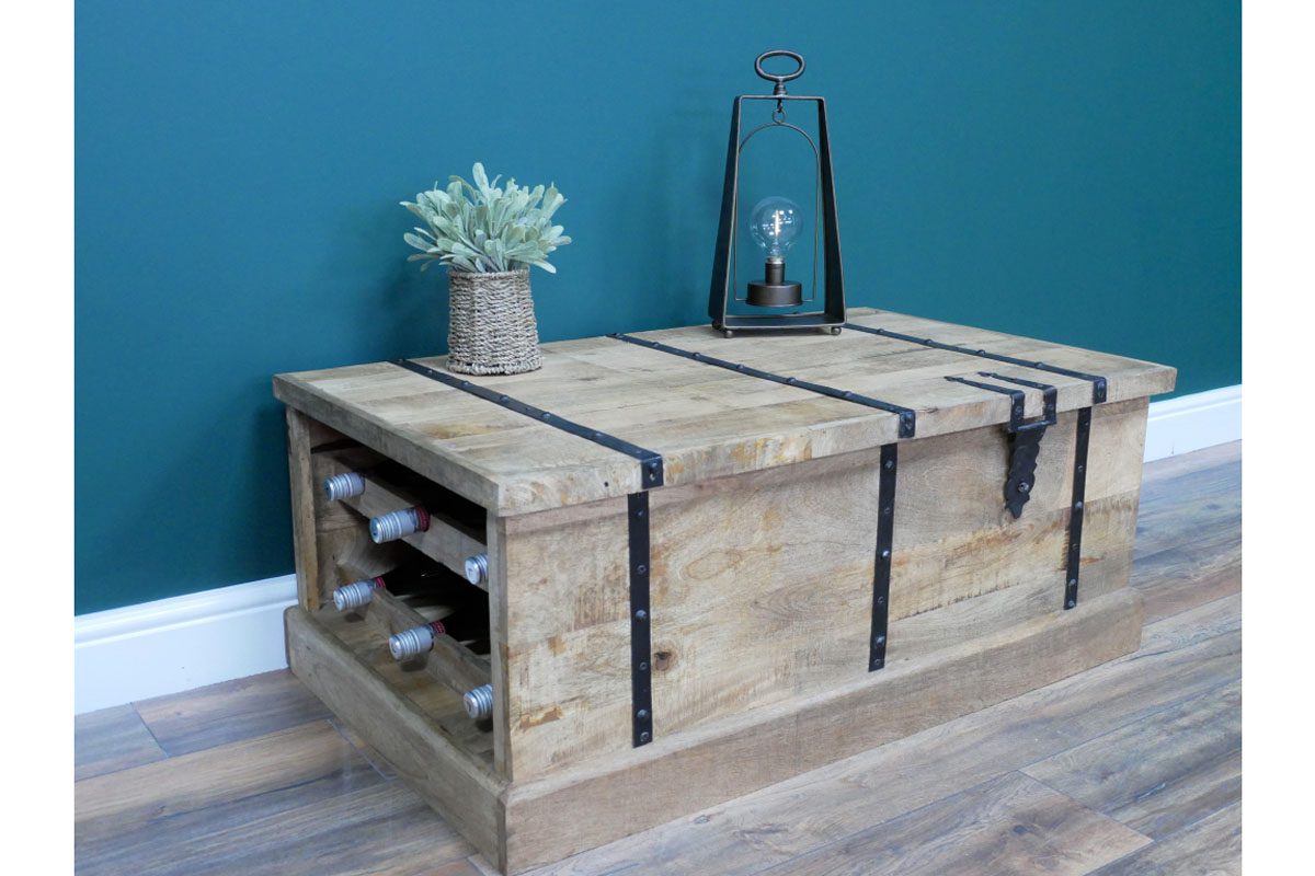 Trunk With Wine Bottle Storage