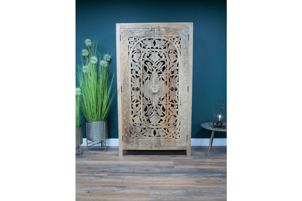 Large Carved Cabinet - 8168