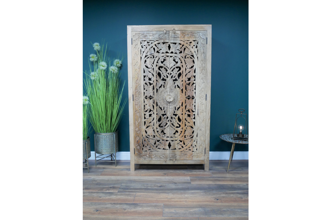 Large Carved Cabinet - 8168