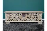 Carved Storage Bench