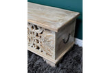 Carved Storage Bench