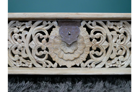 Carved Storage Bench - 8179