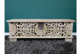 Carved Storage Bench - 8179