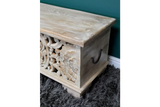 Carved Storage Bench - 8179