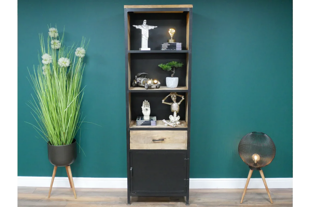 Large Industrial Bookcase / Shelves - 8181