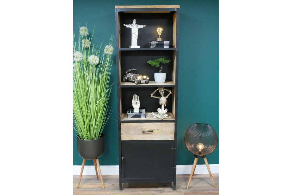 Large Industrial Bookcase / Shelves - 8181