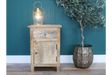 Carved Bedside Cabinet - 8214