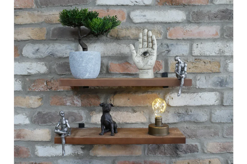 Set Of 2 Shelves With Shelf Sitter - 8257