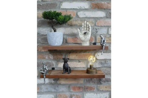 Set Of 2 Shelves With Shelf Sitter