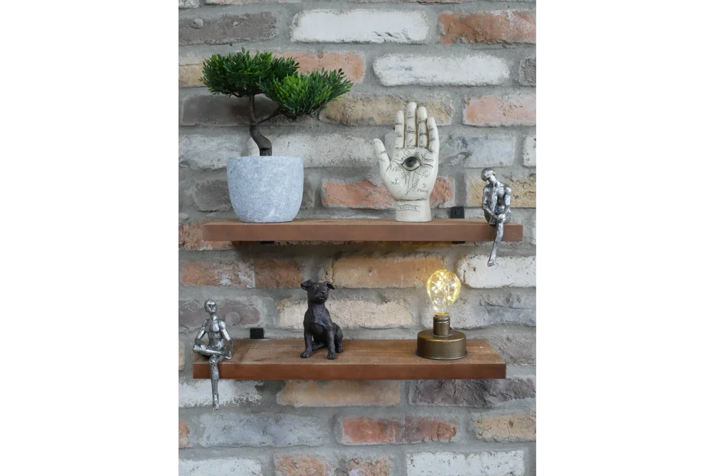 Set Of 2 Shelves With Shelf Sitter - 8257