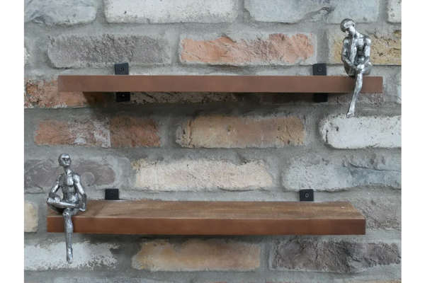 Set Of 2 Shelves With Shelf Sitter - 8257