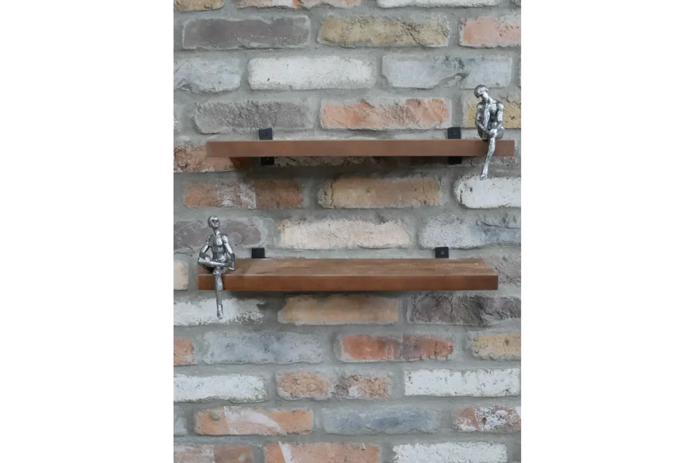 Set Of 2 Shelves With Shelf Sitter - 8257