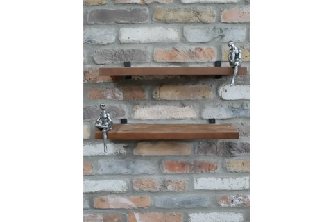 Set Of 2 Shelves With Shelf Sitter - 8257