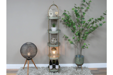 Moroccan Style 5 Tier Shelves - 8526