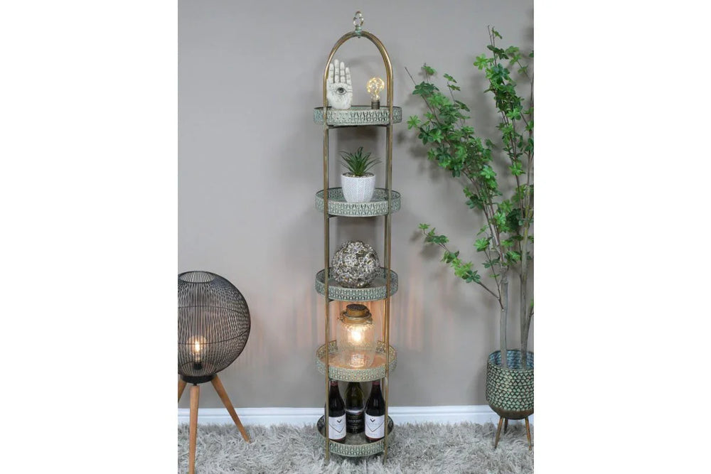 Moroccan Style 5 Tier Shelves