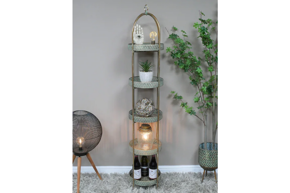 Moroccan Style 5 Tier Shelves - 8526