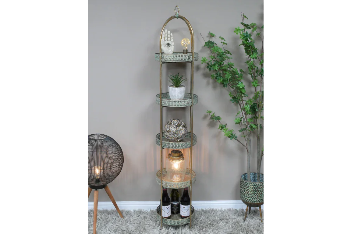 Moroccan Style 5 Tier Shelves - 8526