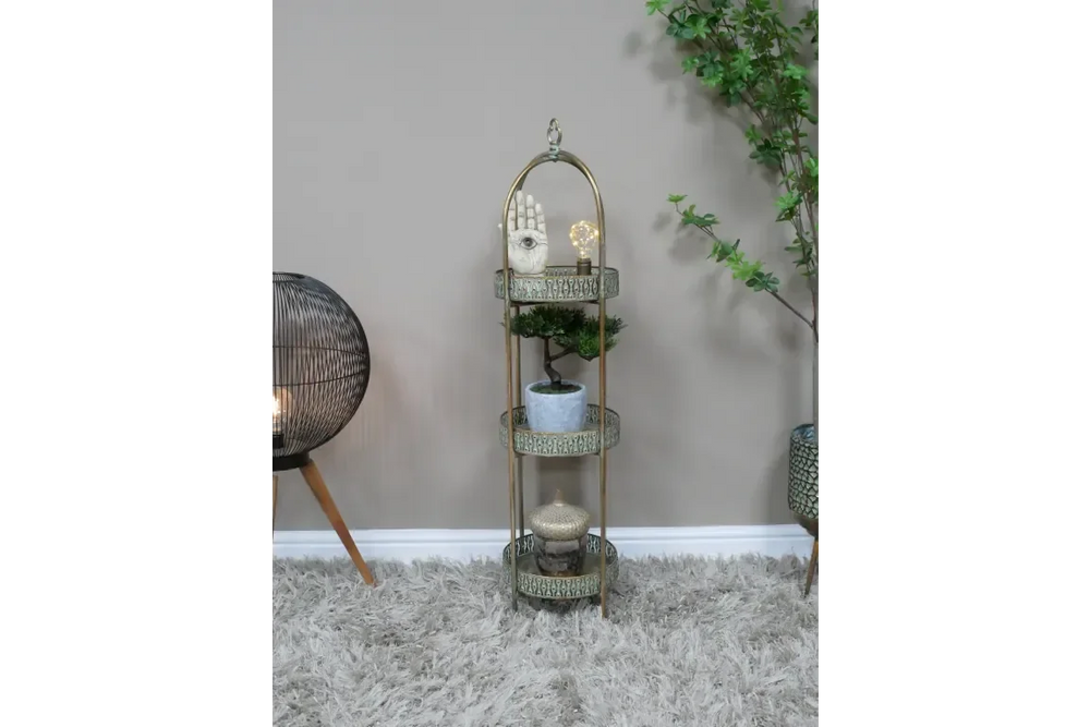 Moroccan Style 3 Tier Shelves - 8527