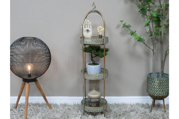 Moroccan Style 3 Tier Shelves - 8527