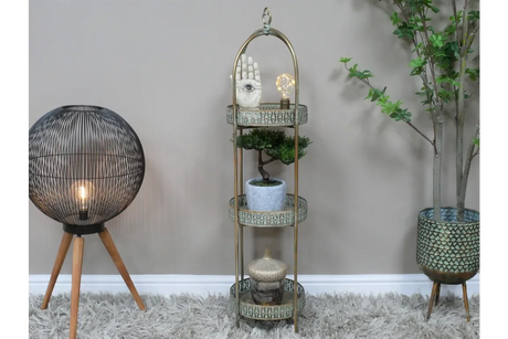 Moroccan Style 3 Tier Shelves - 8527