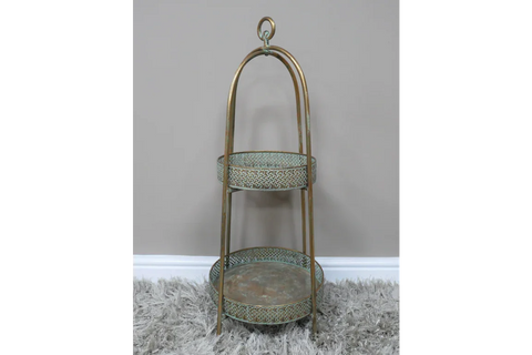 Moroccan Style 2 Tier Shelves - 8528