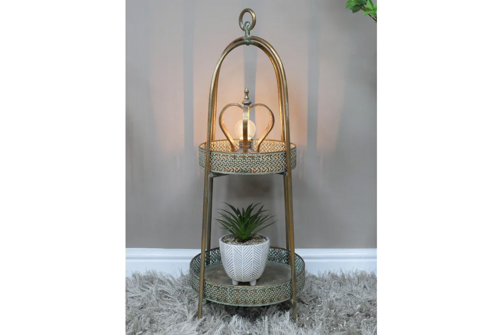 Moroccan Style 2 Tier Shelves - 8528