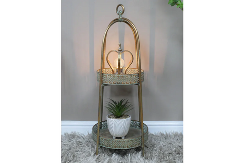 Moroccan Style 2 Tier Shelves - 8528