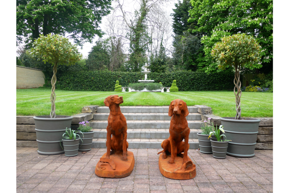Rusty Pair Of Gun Dogs - 8839