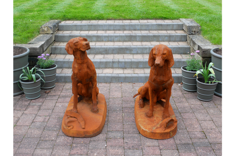Rusty Pair Of Gun Dogs - 8839