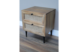 Rattan Bedside Cabinet - 8943