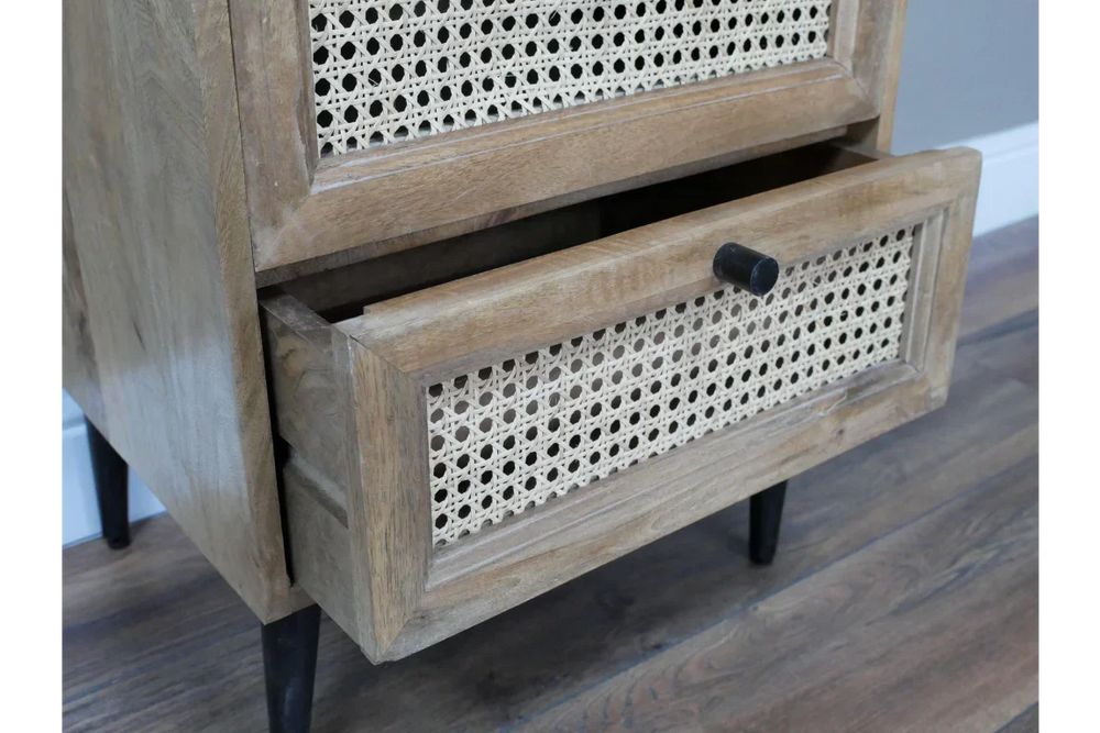 Rattan Bedside Cabinet - 8943