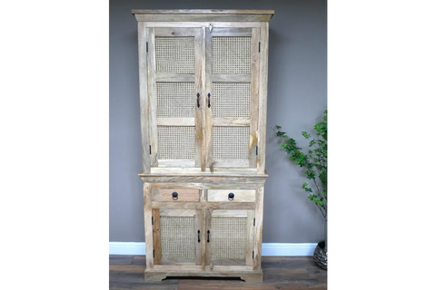 Large Rattan Storage Cabinet - 8980