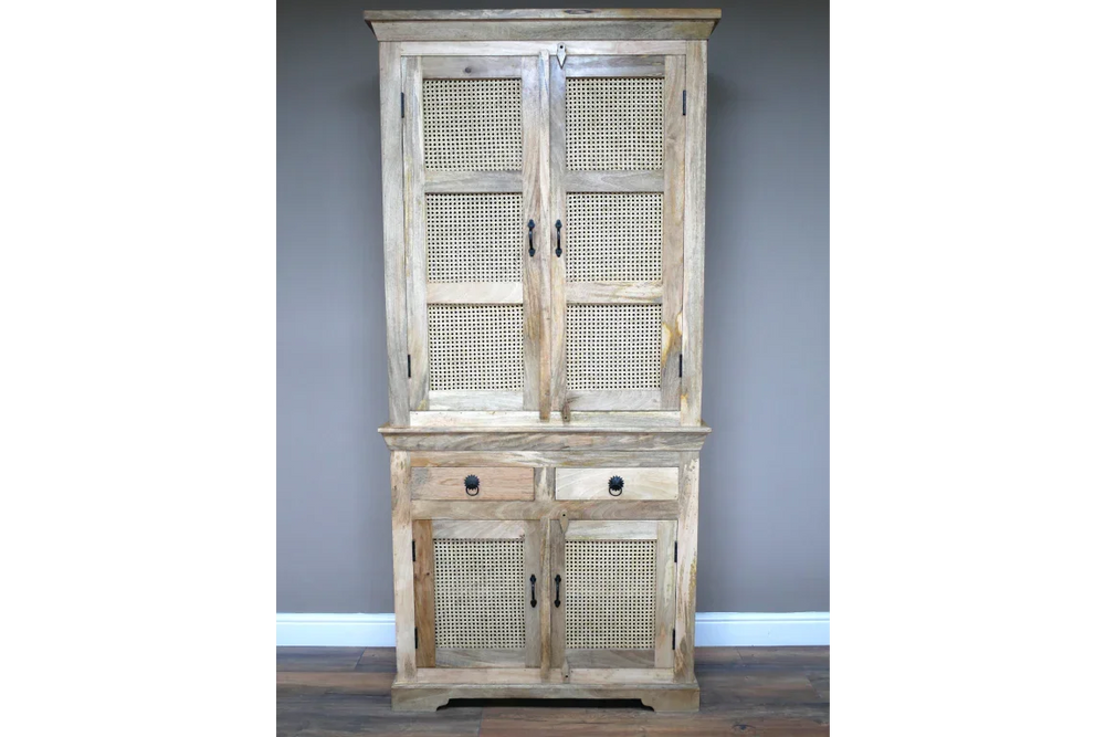 Large Rattan Storage Cabinet - 8980