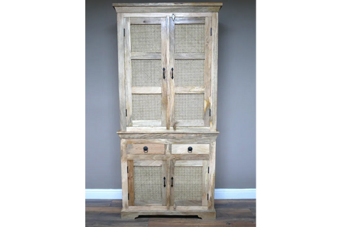 Large Rattan Storage Cabinet - 8980