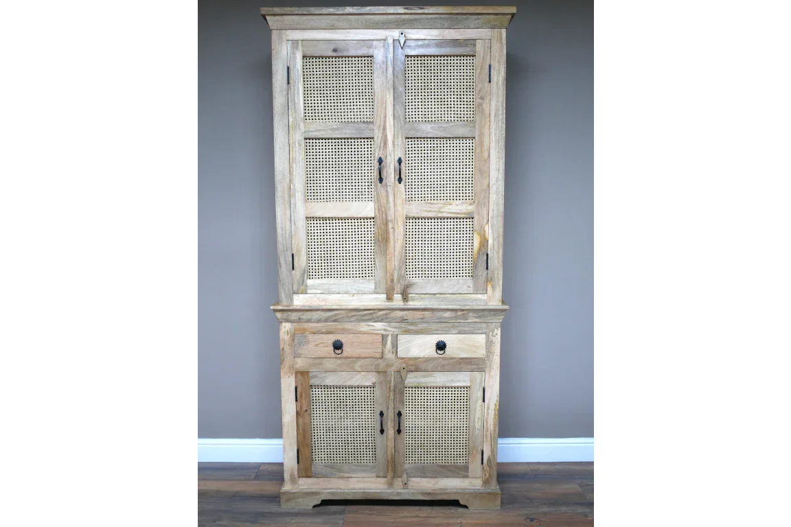 Large Rattan Storage Cabinet - 8980