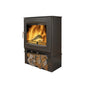 Mourne Eco 8 Log Store with stacked firewood | Home Centre Direct UK
