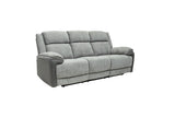 Marley Fabric Electric 3 Seater Recliner - Grey Mix