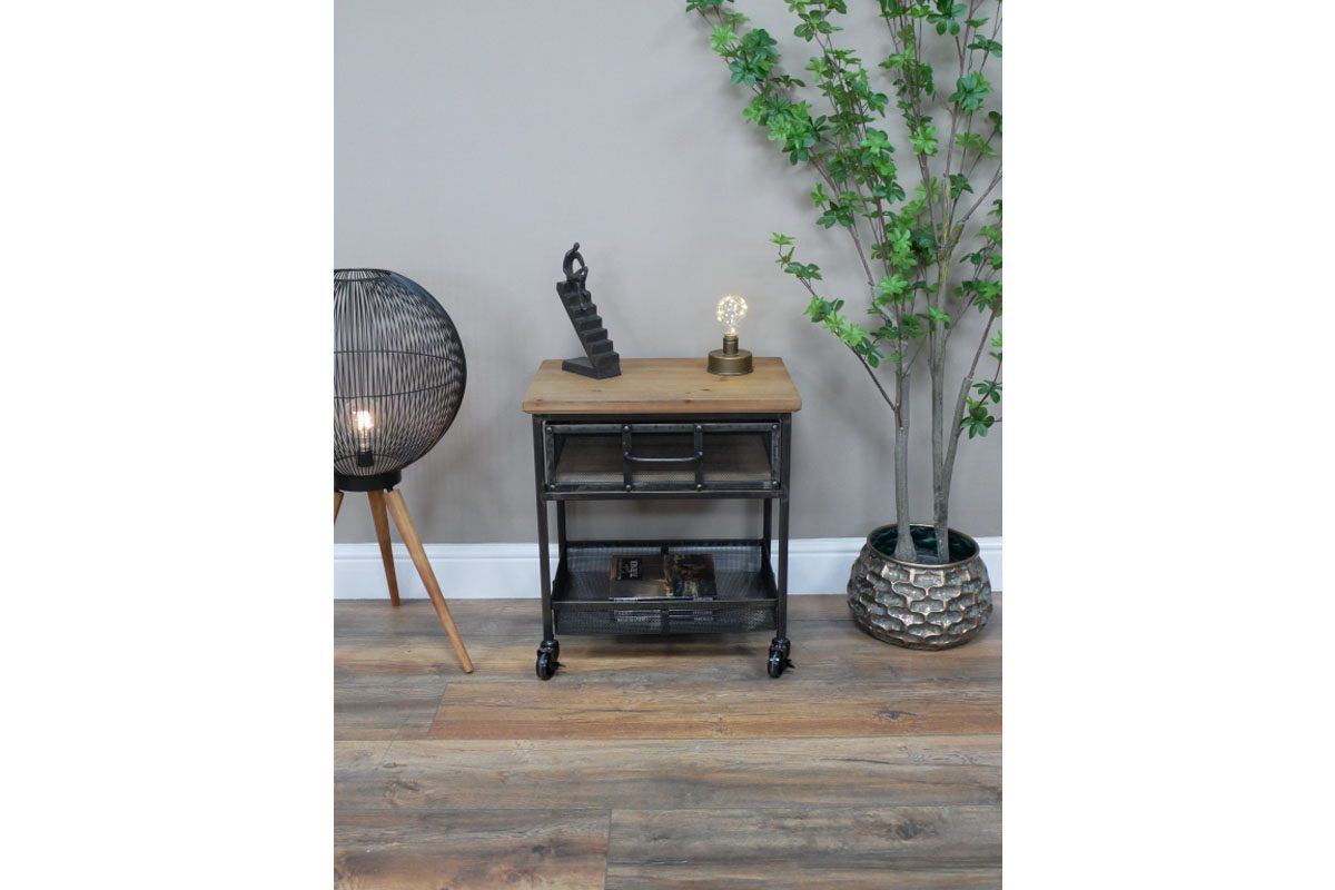 Industrial Bedside Cabinet
